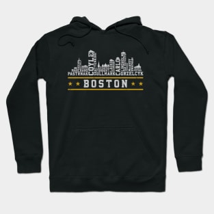 Boston Hockey Roster Skyline 23 Hoodie